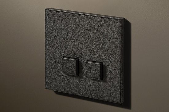 Lithoss Select (12) 2 x drukknop textured black
