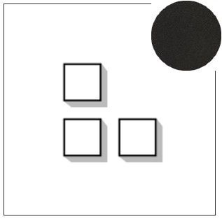 Lithoss Select (13) 3 x drukknop matt black