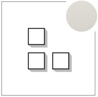 Lithoss Select (13) 3 x drukknop textured white
