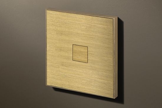 Lithoss Squares (11) drukknop brushed brass Lithoss Squares (11) drukknop brushed brass