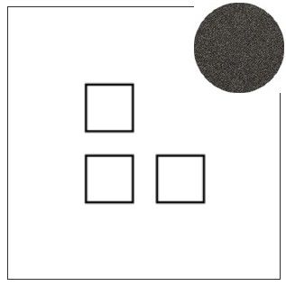 Lithoss Squares (13) 3 x drukknop textured black Lithoss Squares (13) 3 x drukknop textured black