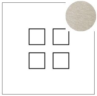 Lithoss Squares (14) 4 x drukknop stainless steel Lithoss Squares (14) 4 x drukknop stainless steel