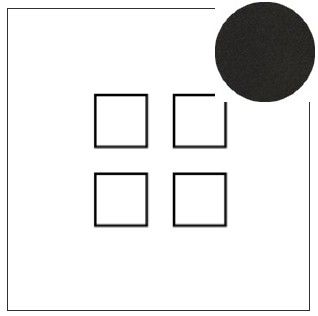 Lithoss Squares (14) 4 x drukknop matt black Lithoss Squares (14) 4 x drukknop matt black
