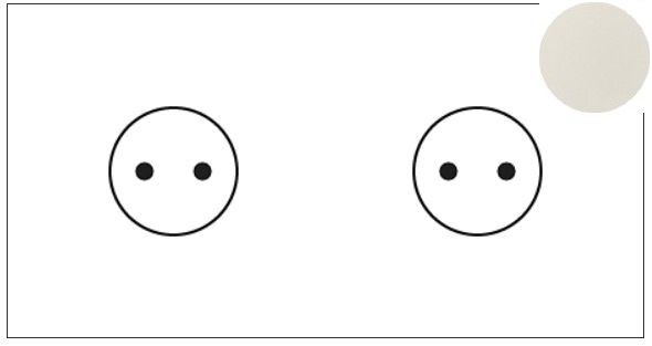 Lithoss Squares (29) 2 x stopcontact matt white Lithoss Squares (29) 2 x stopcontact matt white