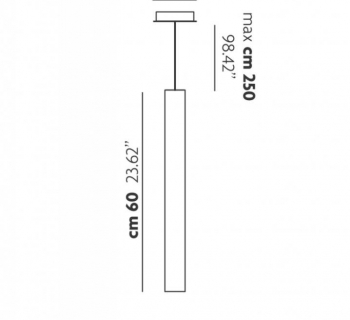 A Tube Medium Pendel Wit A Tube Medium Pendel Wit