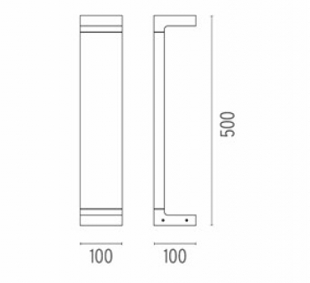 Casting C 100x500 Grijs