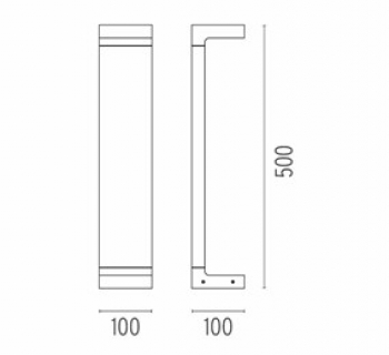 Casting C 100x500 Zwart Casting C 100x500 Zwart