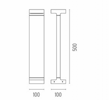 Casting T 100x500 Grijs Casting T 100x500 Grijs