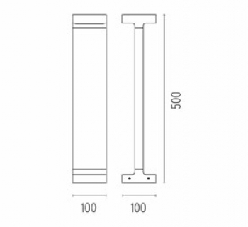 Casting T 100x500 Antraciet