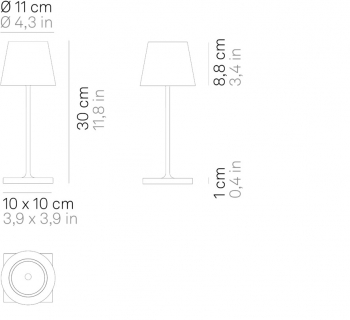 Poldina Mini Table Pro White