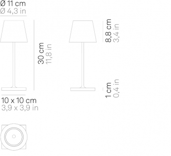 Poldina Mini Table Pro Corten