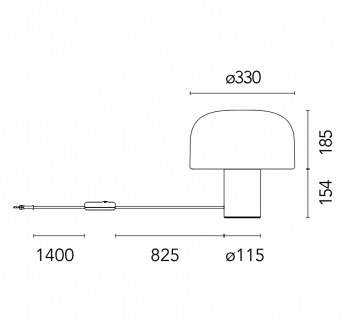 Bellhop Glass T Bright Aluminum Flos