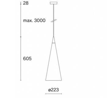 W221 Medium Pendant S1 White W221 Medium Pendant S1 White