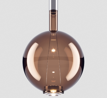 Sky-Fall Round Large Glossy Bronze Lodes