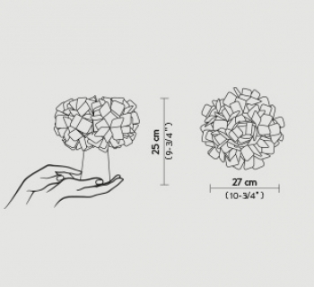 Slamp Clizia Batterij - Fume Slamp Clizia Batterij - Fume