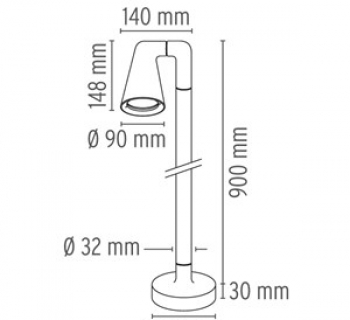 Belvedere Spot Single F3 Grijs