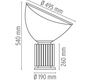 Taccia LED zwart Flos