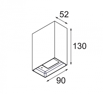 Sulfer Wall Up/Down 2x White Sulfer Wall Up/Down 2x White