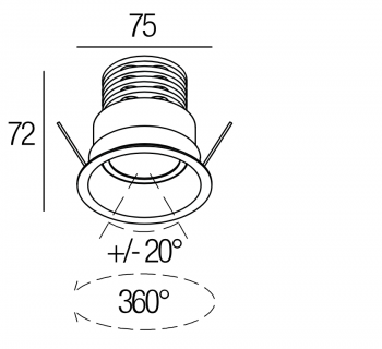 Plexus 10 UGR White Flexa Lighting Plexus 10 UGR White Flexa Lighting
