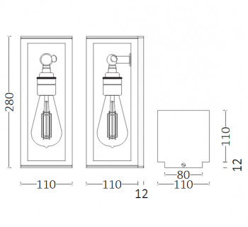 Remi small dark bronzed