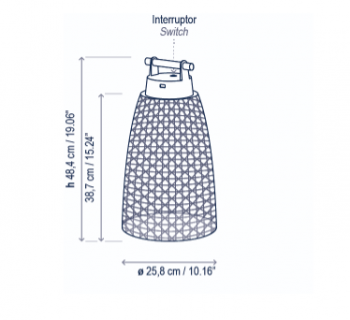 Nans Portable M/49/R Outdoor Marrón Bover Nans Portable M/49/R Outdoor Marrón Bover