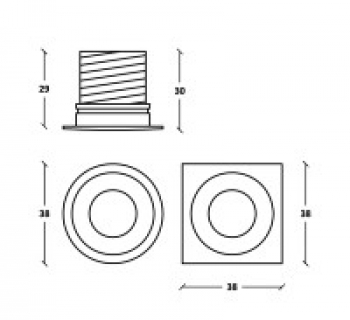 Selene Rond Alu 2700K
