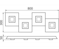 Karree 74 Aluminium-Titanium