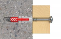 (G103) Fischer pluggen standaard incl. zeskantschroef diameter 10mm lengte 80mm (doos van 10 stuks)