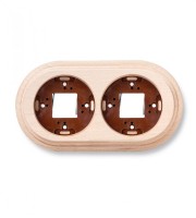 Fontini Garby montageplaat dubbel hout onvernist