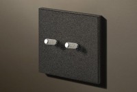 Lithoss Cockpit (12) 2 x  drukknop textured black met knurl