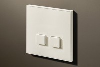 Lithoss Select (12) 2 x drukknop matt white