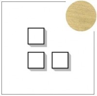 Lithoss Select (13) 3 x drukknop brushed brass