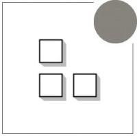 Lithoss Select (13) 3 x drukknop chrome