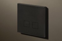 Lithoss Squares (12) 2 x drukknop matt black