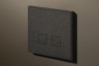 Lithoss Squares (12) 2 x drukknop textured black