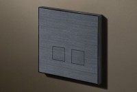 Lithoss Squares (12) 2 x drukknop gunpowder black
