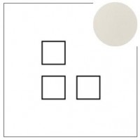 Lithoss Squares (13) 3 x drukknop matt white