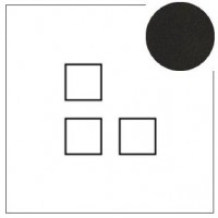Lithoss Squares (13) 3 x drukknop matt black