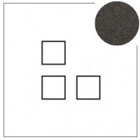 Lithoss Squares (13) 3 x drukknop textured black