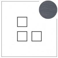 Lithoss Squares (13) 3 x drukknop gunpowder black