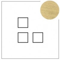 Lithoss Squares (13) 3 x drukknop brushed brass