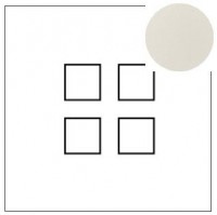 Lithoss Squares (14) 4 x drukknop matt white