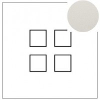 Lithoss Squares (14) 4 x drukknop textured white