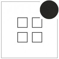 Lithoss Squares (14) 4 x drukknop matt black