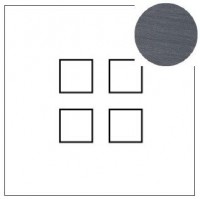Lithoss Squares (14) 4 x drukknop gunpowder black