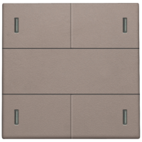 Niko (99) 104-40100 OUD greige afwerkingsset voor 4-voudige potentiaalvrije drukknop 24 V met leds BEPERKTE VOORRAAD (contacteer ons) !!!