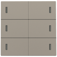 Niko (99) 123-60100 OUD brons afwerkingsset voor 6-voudige potentiaalvrije drukknop 24 V met leds BEPERKTE VOORRAAD (contacteer ons) !!!