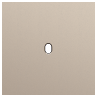 Niko (50) Toggle frontplaat voor 1 bedieningsknop - steel champagne coated