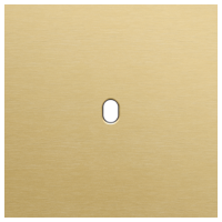 Niko (52) Toggle frontplaat voor 1 bedieningsknop - alu gold brushed