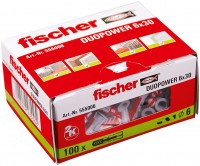 (G100) Fischer pluggen standaard diameter 6mm lengte 30mm (doos van 100 stuks)